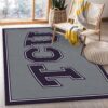 College Spirit Texas Christian Sport Area Rug For Christmas Team Logo Family Gift US Decor