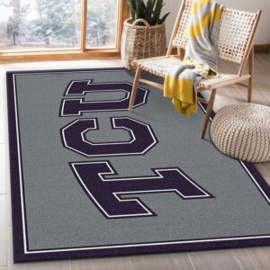 College Spirit Texas Christian Sport Area Rug For Christmas Team Logo Family Gift US Decor