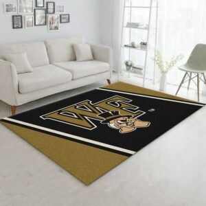 College Spirit Wake Forest Sport Area Rug For Christmas Team Logo Family Gift US Decor
