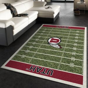 College Utah NFL Team Logo Area Rug