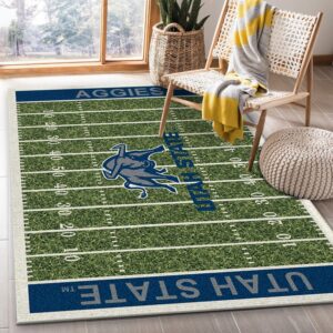 College Utah State NFL Team Logo Area Rug
