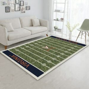 College Virginia NFL Team Logo Area Rug