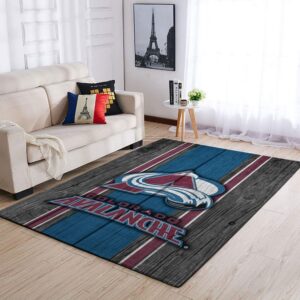 Colorado Avalanche Nhl Team Logo Style Nice Gift Home Decor Rectangle Area Rug