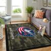 Columbus Blue Jackets Nhl Team Logo Camo Style Nice Gift Home Decor Rectangle Area Rug