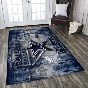 Dallas Cowboys Area Rug Christmas Rug Floor Decor The US Decor