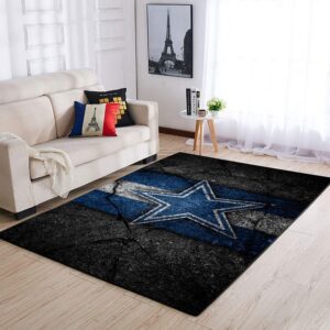 Dallas Cowboys Area Rug Nfl Football Floor Decor 1910079