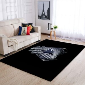 Dallas Cowboys Gloves Area Rug Nfl Football Floor Decor 1910071