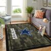 Dallas Cowboys Nfl Team Logo Camo Style Nice Gift Home Decor Rectangle Area Rug