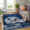 Dallas Cowboys Nfl Team Logo Helmet Nice Gift Home Decor Rectangle Area Rug