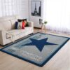 Dallas Cowboys Nfl Team Logo Retro Style Nice Gift Home Decor Rectangle Area Rug