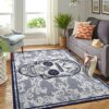 Dallas Cowboys Nfl Team Logo Skull Flower Style Nice Gift Home Decor Rectangle Area Rug