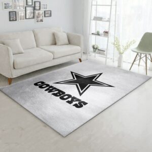 Dallas Cowboys Silver NFL Area Rug