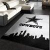 Dallas Cowboys Skyline NFL Area Rug For Christmas