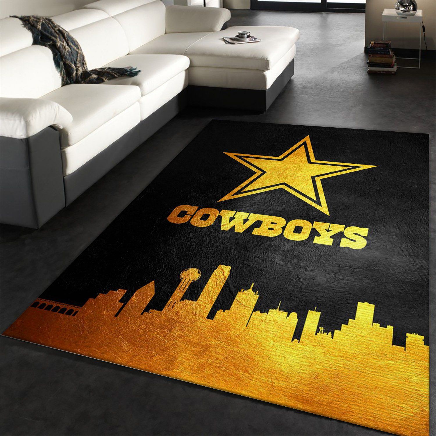 Dallas Cowboys Skyline NFL Area Rug