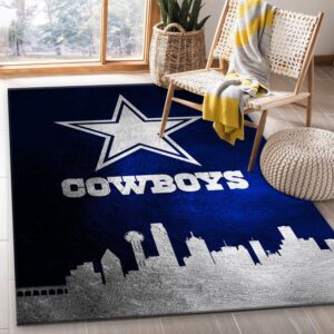 Dallas Cowboys Skyline NFL Area Rug