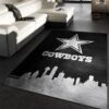 Dallas Cowboys Skyline NFL Team Logos Area Rug