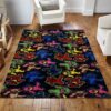 Deadhead Bears Area Rug For Christmas Living Room Rug Home US Decor