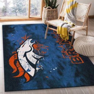 Denver Broncos Fade Rug Nfl Team Area Rug Carpet