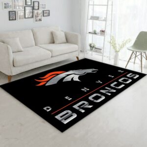 Denver Broncos Imperial Chrome Rug NFL Area Rug Carpet
