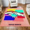 Denver Broncos NFL Area Rug For Christmas Living Room Rug Christmas Gift US Decor