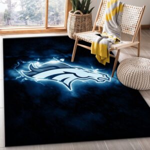 Denver Broncos NFL Rug Bedroom Rug US Gift Decor
