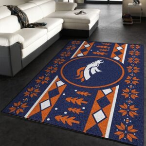 Denver Broncos Nfl Area Rug Carpet