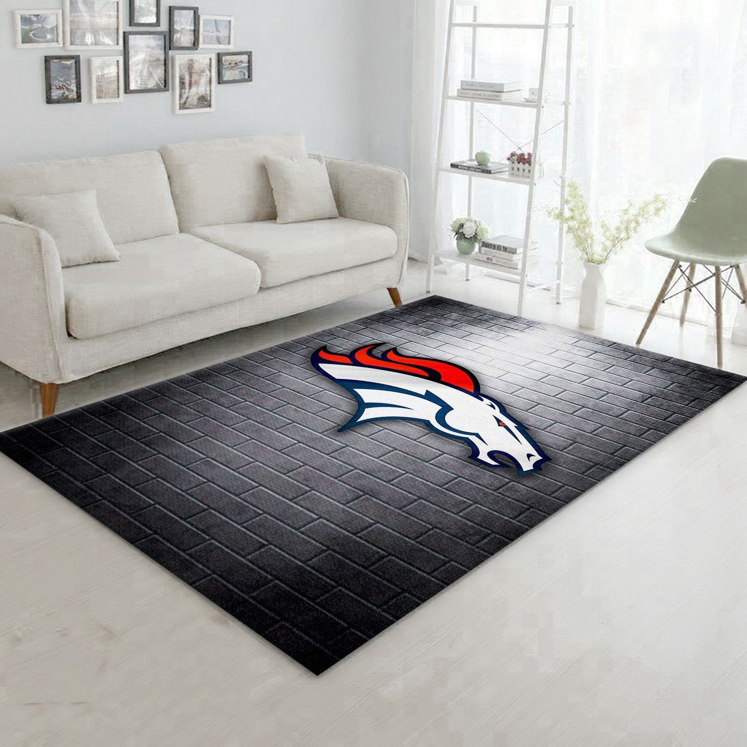 Denver Broncos Nfl Rug Living Room Rug Christmas Gift US Decor