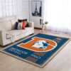 Denver Broncos Nfl Team Logo Retro Style Nice Gift Home Decor Rectangle Area Rug