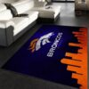 Denver Broncos Skyline NFL Area Rug