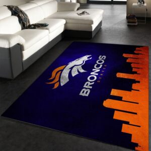Denver Broncos Skyline NFL Area Rug