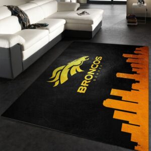 Denver Broncos Skyline NFL Area Rug