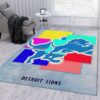 Detroit Lions NFL Area Rug Bedroom Rug Christmas Gift US Decor