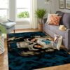 Detroit Lions Nfl Team Logo Skull Style Nice Gift Home Decor Rectangle Area Rug