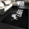 Detroit Lions Silver NFL Area Rug For Christmas