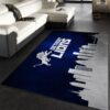 Detroit Lions Skyline NFL Team Logos Area Rug