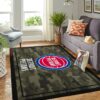 Detroit Pistons Nba Team Logo Camo Style Nice Gift Home Decor Area Rug Rugs For Living Room