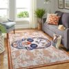 Detroit Tigers Mlb Team Logo Skull Style Nice Gift Home Decor Rectangle Area Rug