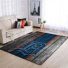 Detroit Tigers Mlb Team Logo Wooden Style Style Nice Gift Home Decor Rectangle Area Rug