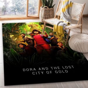 Dora And The Lost City Of Area Rug Art Painting Movie Rugs Floor Decor Home Decor