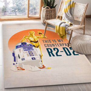 Droids Rug Star Wars Galaxy Of Adventures Christmas Gift US Decor