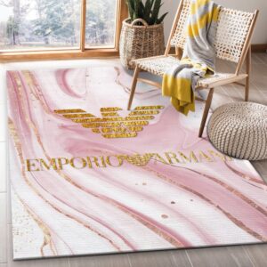 Emporio Armani Area Rug Fashion Brand Rug Floor Decor Home Decor