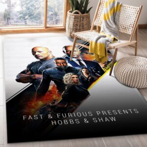Fast And Furious 2019 Area Rug Movie Rug Christmas Gift US Decor