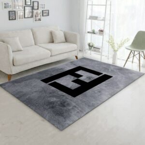 Fendi Rectangle Rug Bedroom Rug Christmas Gift US Decor