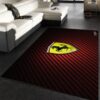 Ferrari Logo Area Rug For Christmas Bedroom Family Gift US Decor