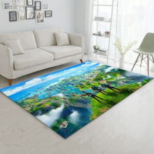 Fortnite Gaming Area Rug Bedroom Family Gift US Decor