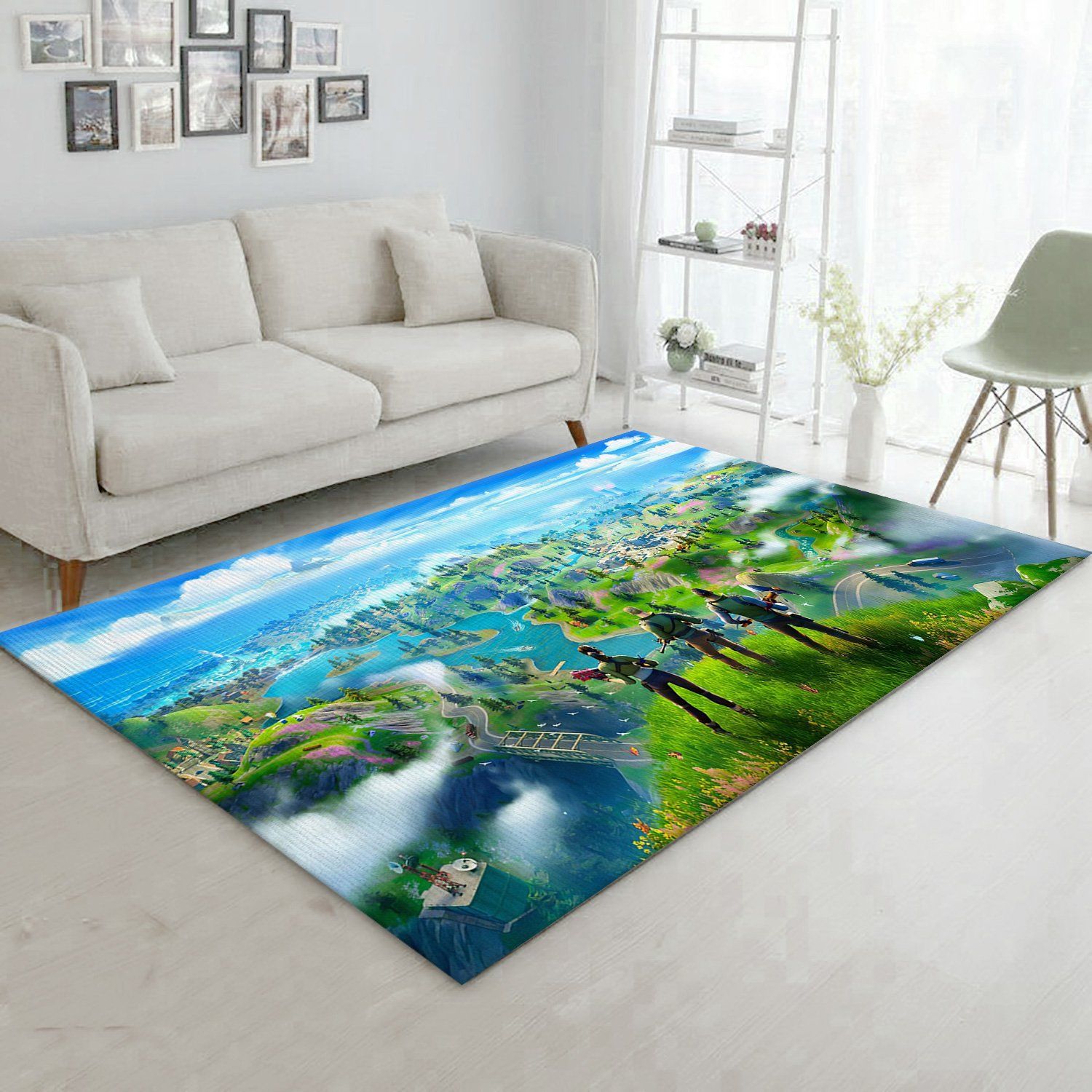 Fortnite Gaming Area Rug Bedroom Family Gift US Decor