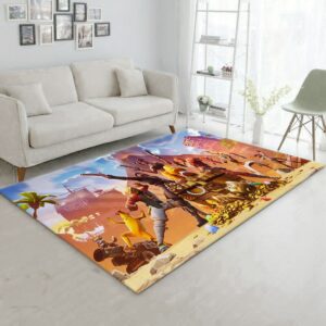 Fortnite Gaming Area Rug For Christmas Bedroom Floor Decor Home Decor