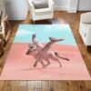 Fox Ver1 Area Rug Living Room Rug US Gift Decor