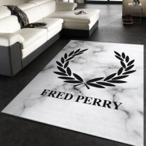Fred Perry Rectangle Rug Fashion Brand Rug Christmas Gift US Decor