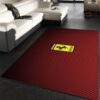 Funmozar Ferrari Logo Area Rug For Christmas Bedroom Family Gift US Decor